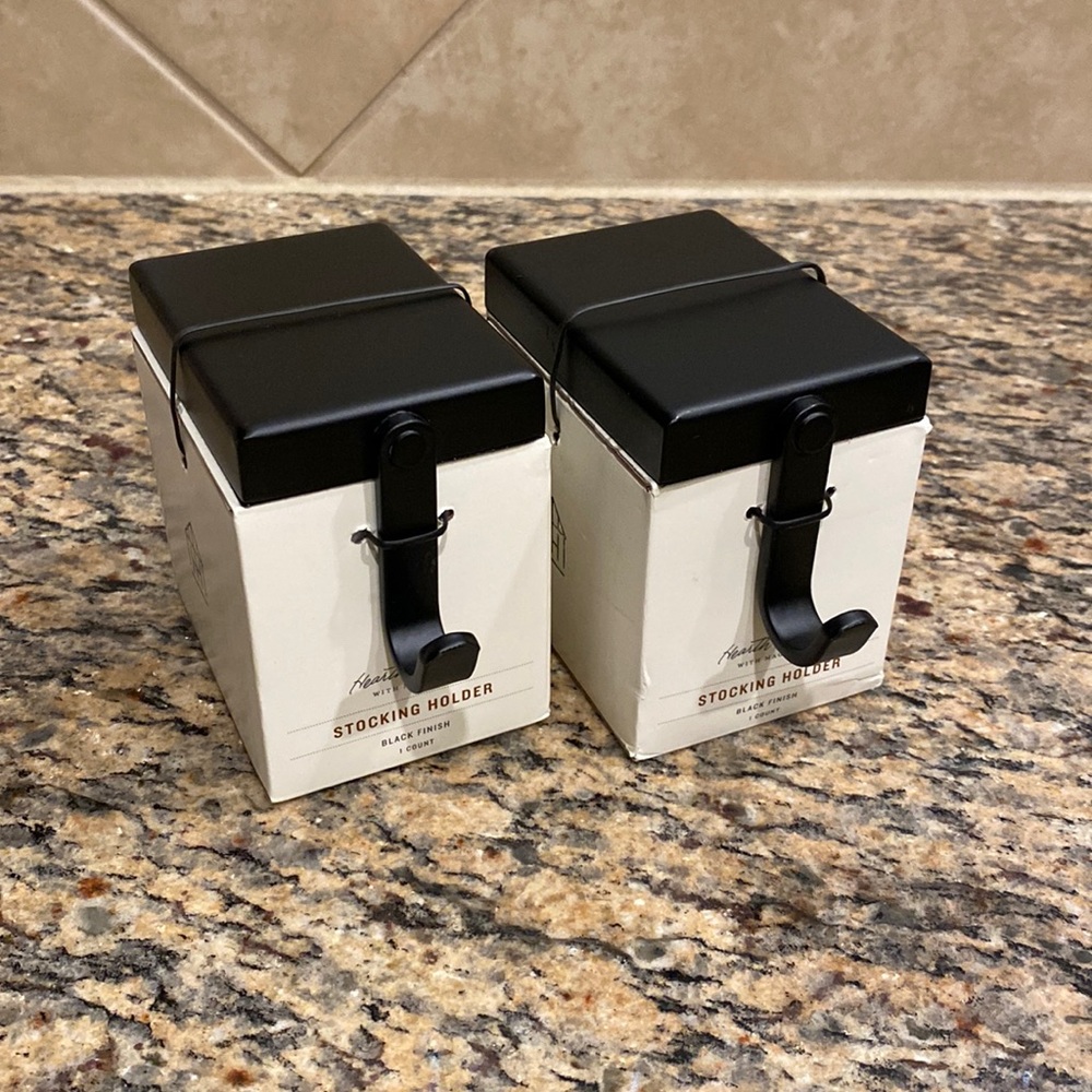 2 Sets SOLD OUT Hearth & Hand Black Stocking Holder